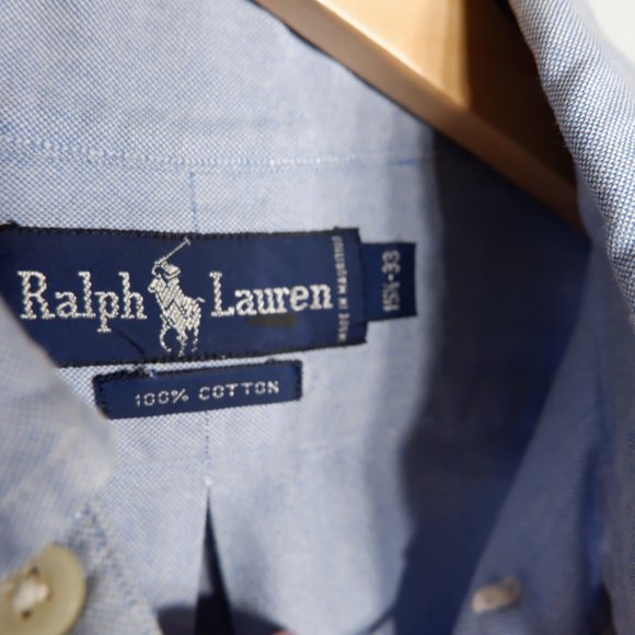 ralph lauren blue dress shirt - Picture 7 of 8